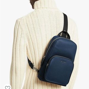 Michael Kors Sling Pack Embossed Leather Backpack